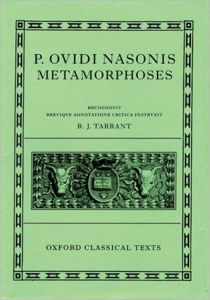 Book Metamorphoses (Oxford Classical Texts) (Latin Edition) free