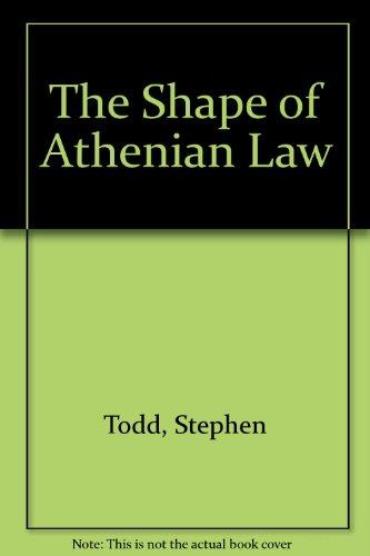 Book The Shape Of Athenian Law free