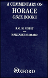 Book A Commentary on Horace: Odes, Book I (Clarendon Paperbacks) free