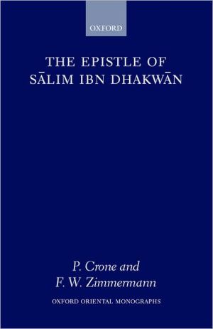 Book The Epistle of Salim Ibn Dhakwan (Oxford Oriental Monographs) free Book The Epistle of Salim Ibn Dhakwan (Oxford Oriental Monographs) free