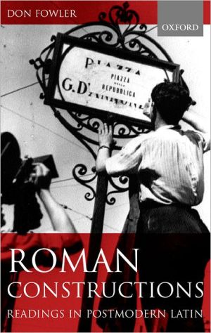 Book Roman Constructions: Readings in Postmodern Latin free