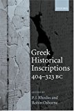 Book Greek Historical Inscriptions, 404-323 BC free