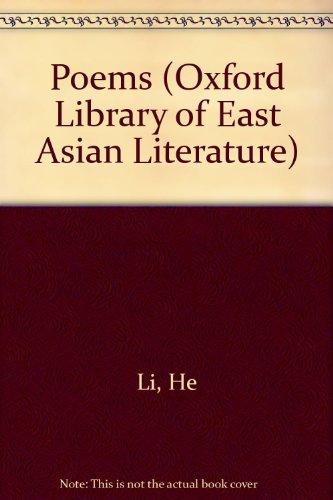 Book The poems of Li Ho (791-817); (The Oxford library of East Asian literatures) free
