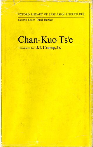 Book Chan-kuo tsʻe; (The Oxford library of East Asian literatures) free