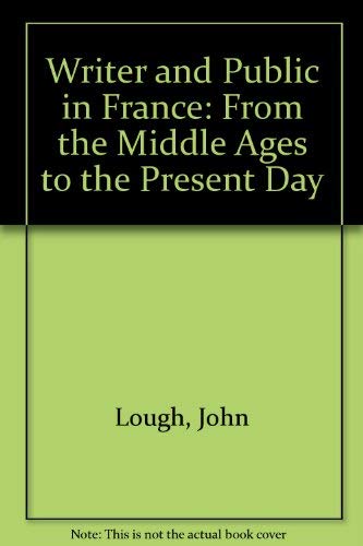 Book Writer and Public in France: From the Middle Ages to the Present Day free