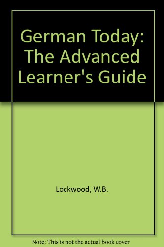 Book German Today: The Advanced Learner's Guide free