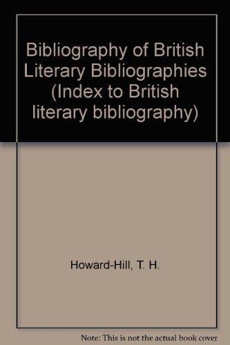 Book Bibliography of British literary bibliographies (His Index to British literary bibliography) free