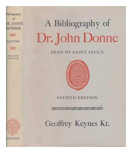 Book Bibliography Of Dr. John Donne: Dean Of Saint Paul's free