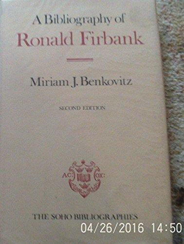 Book A Bibiography of Ronald Firbank (Soho Bibliographies) free