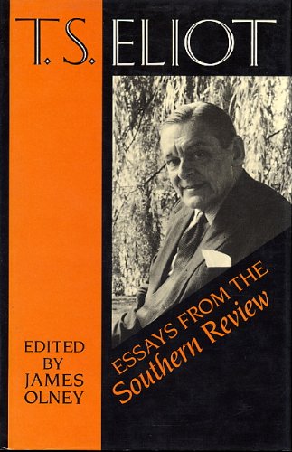 Book T.S. Eliot: Essays from the Southern Review free