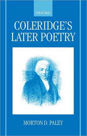 Book Coleridge's Later Poetry free