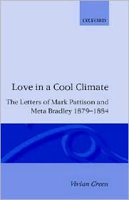 Book Love In A Cool Climate: The Letters Of Mark Pattison And Meta Bradley, 1879-1884 free