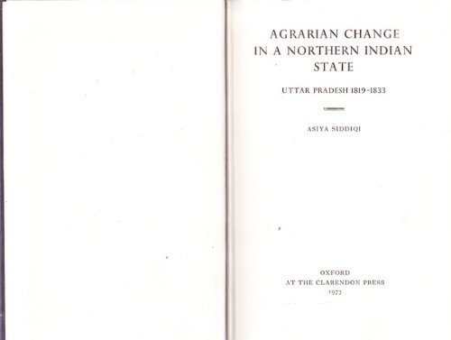 Book Agrarian change in a Northern Indian State: Uttar Pradesh, 1819-1833 free