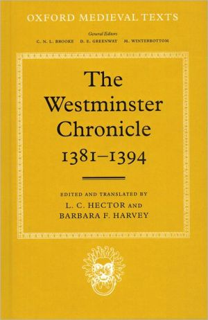 Book The Westminister Chronicle, 1381-1394 (Oxford Medieval Texts) free
