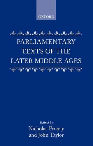 Book Parliamentary Texts of the Later Middle Ages free