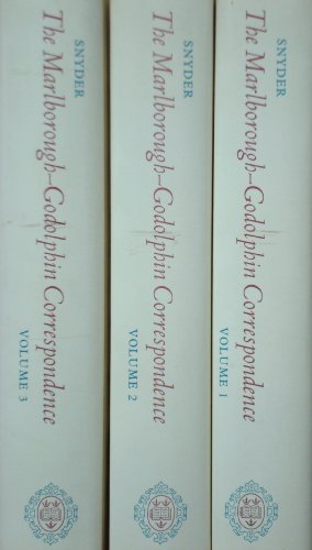 Book The Marlborough Godolphin Correspondence free