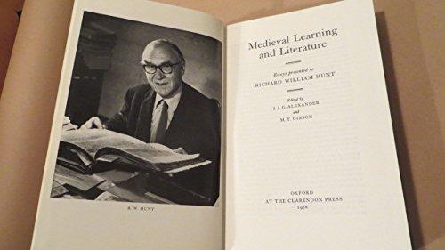 Book Mediaeval Learning And Literature: Essays Presented To Richard William Hunt. free