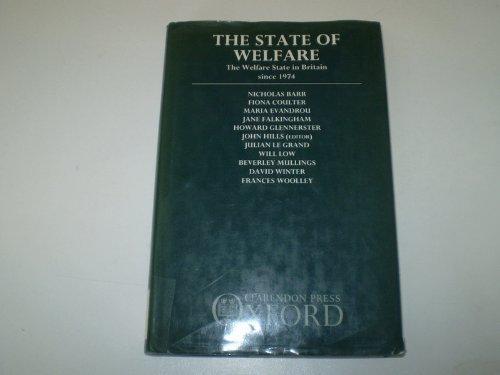 Book The State of Welfare: The Welfare State in Britain Since 1974 free
