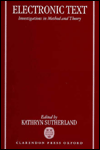 Book Electronic Text: Investigations in Method and Theory free
