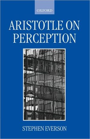 Book Aristotle on Perception (Clarendon Aristotle Series) free