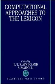 Book Computational Approaches to the Lexicon free