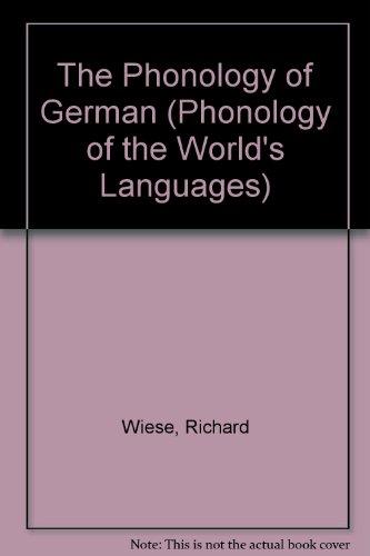 Book The Phonology of German (The Phonology of the World's Languages) free