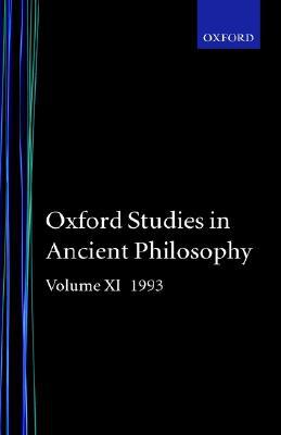 Book Oxford Studies In Ancient Philosophy: Volume Xi: 1993 free
