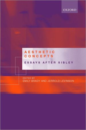 Book Aesthetic Concepts: Essays after Sibley free