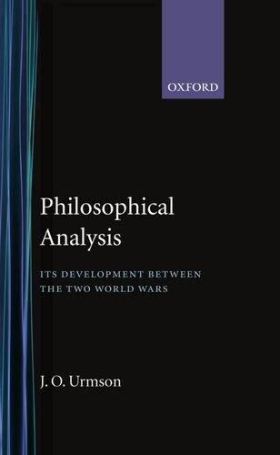 Book Philosophical Analysis: Its Development Between the Two World Wars free