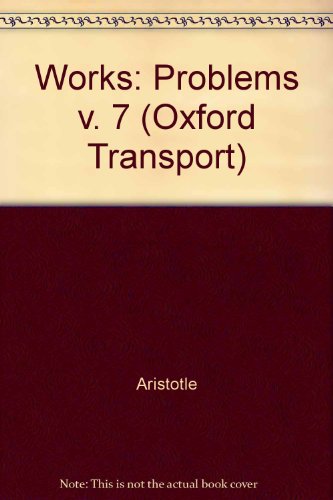 Book The Works of Aristotle Translated into English. Volume 7. . Problemata. free