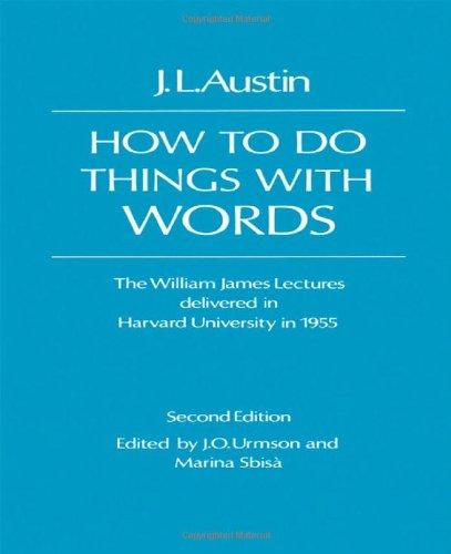 Book How to do things with words (The William James lectures) free