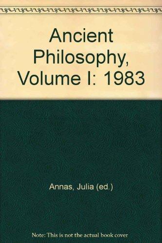 Book Ancient Philosophy, Volume I: 1983 free