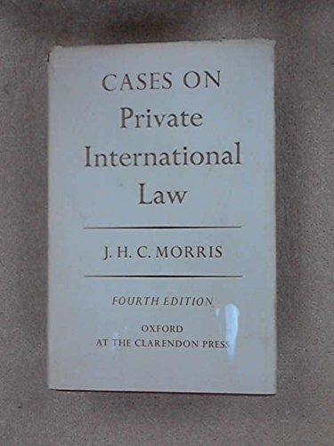 Book Cases On Private International Law free Book Cases On Private International Law free