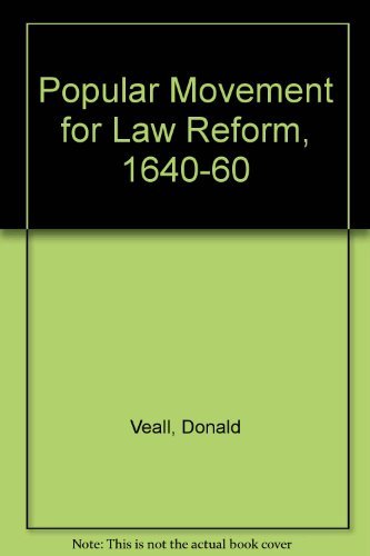 Book The popular movement for law reform, 1640-1660. free