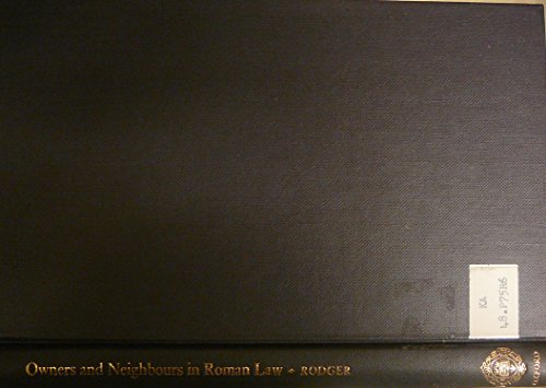 Book Owners and neighbours in Roman law free