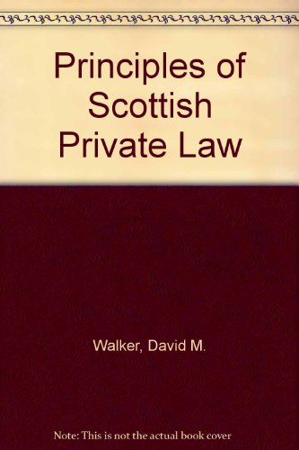 Book Principles Of Scottish Private Law free