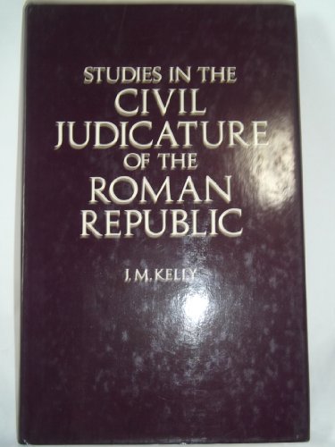 Book Studies In The Civil Judicature Of The Roman Republic free