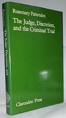 Book The Judge, Discretion, and the Criminal Trial free