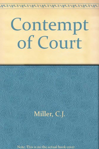 Book Contempt of Court free