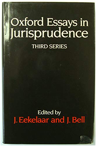 Book Oxford Essays in Jurisprudence: Third Series free