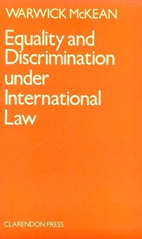 Book Equality And Discrimination Under International Law free