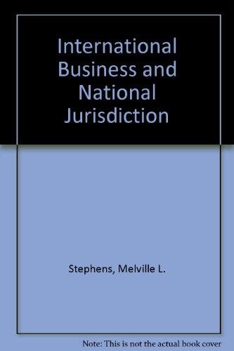 Book International Business and National Jurisdiction free