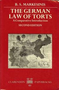 Book A Comparative Introduction To The German Law Of Torts free