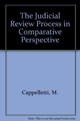 Book The Judicial Process In Comparative Perspective free