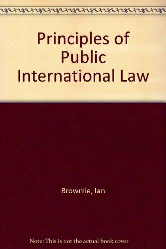 Book Principles Of Public International Law free