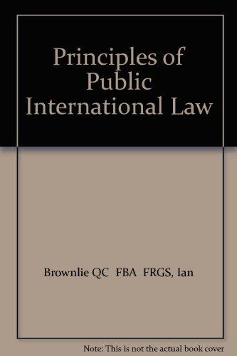 Book Principles of Public International Law free