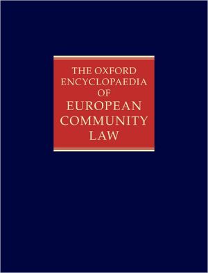 Book The Oxford Encyclopaedia of European Community Law: Volume III: Competition Law and Policy free