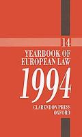 Book Yearbook of European Law - 1994 free