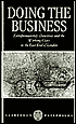 Book Doing the Business: Entrepreneurship, the Working Class, and Detectives in the East End of London (Clarendon Paperbacks) free