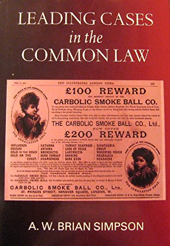 Book Leading Cases in the Common Law free